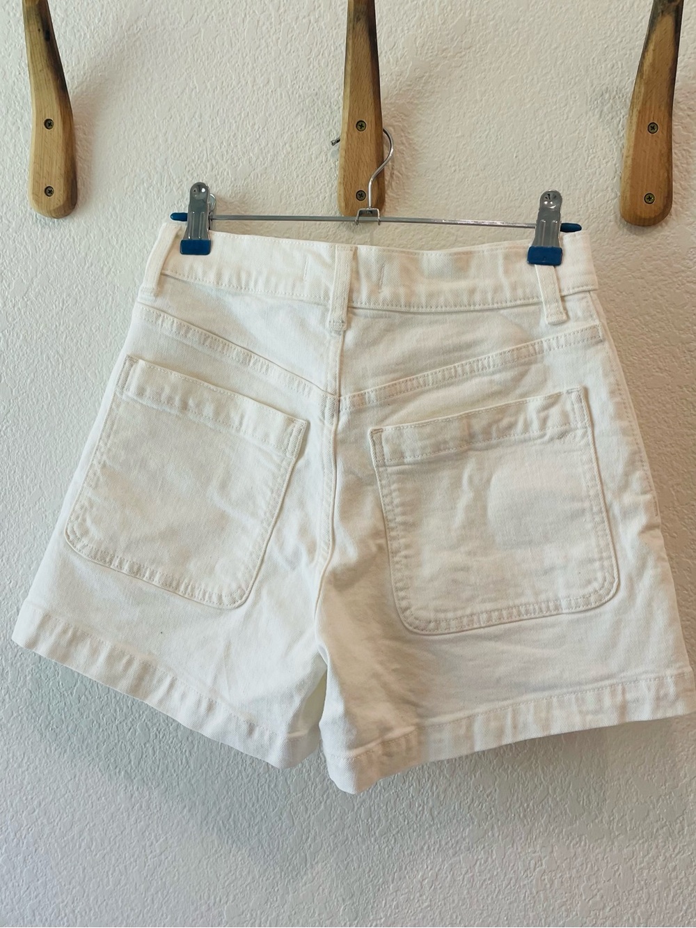 Madewell High Rise Sailor Shorts in Cream Size 23 - Picture 3 of 3